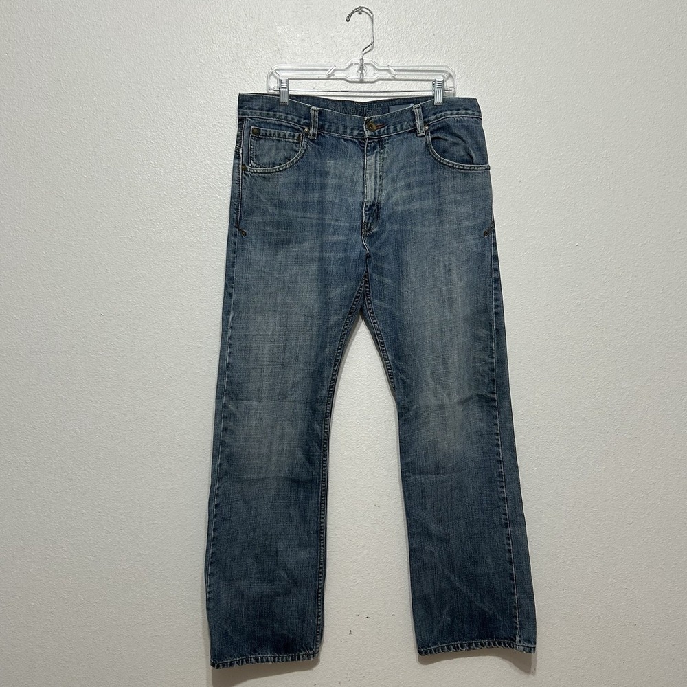 Levi's SilverTab Boot Cut Y2K‎ Blue Medium Wash Denim Jeans Men's Size 36 X 34
